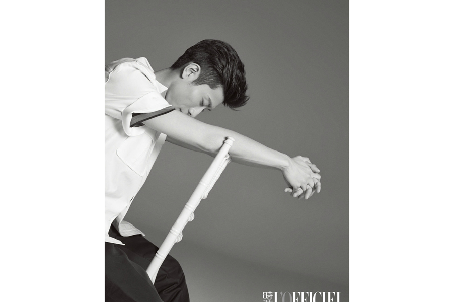 Actor Zhang Yishan poses for fashion magazine