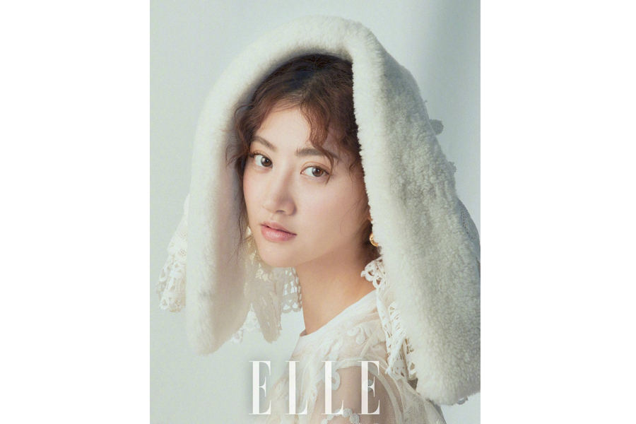 Actress Jing Tian poses for the fashion magazine