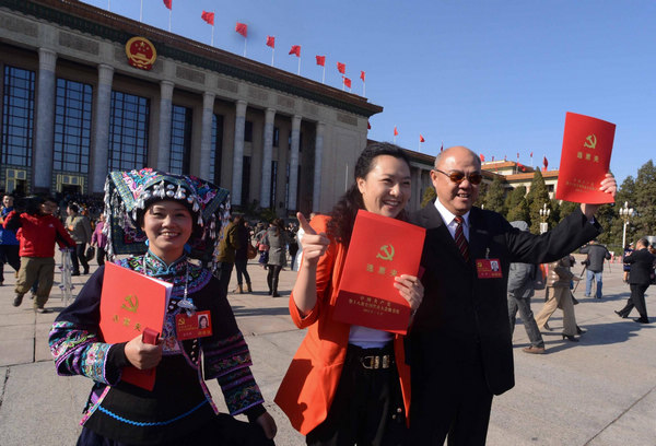 Delegates leave after closing session of congress