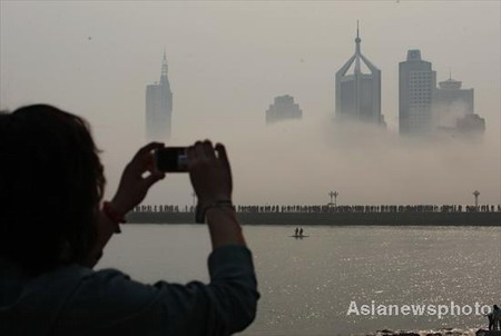 Fog weaves a maritime fairyland