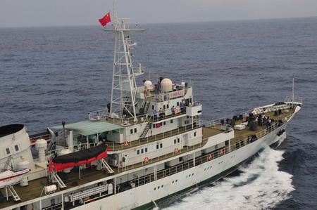 Drill conducted for sea territory protection