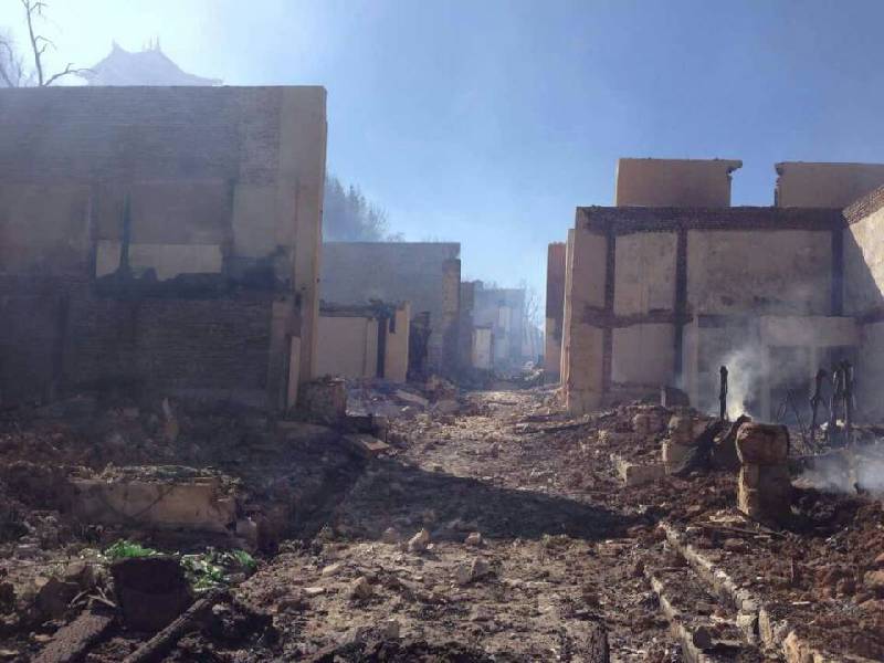 Ancient town catches fire in China's Shangri-la
