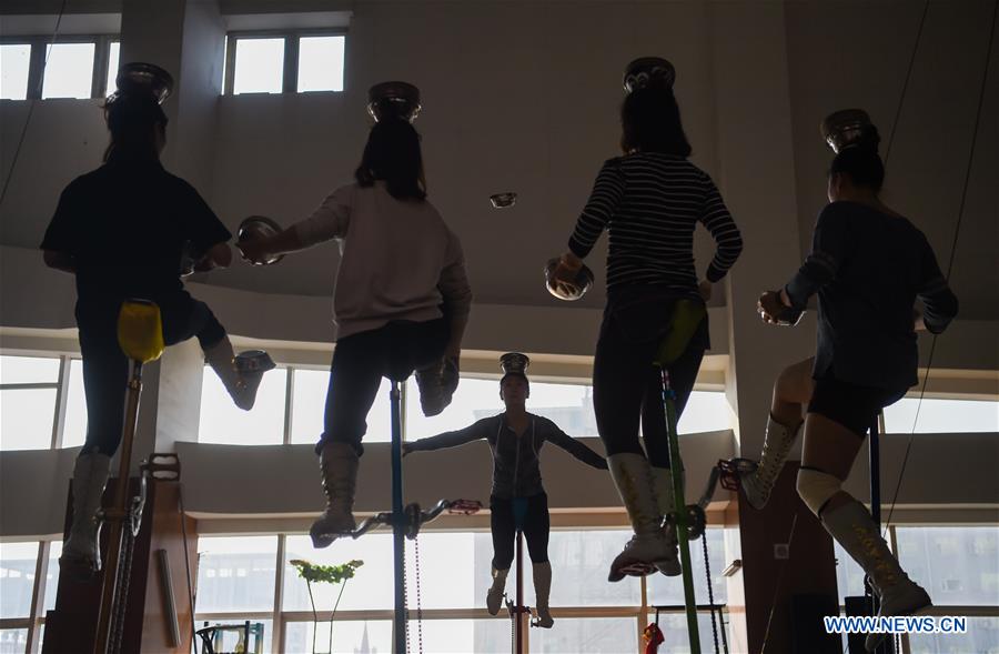 Chinese acrobatic troupe set new Guinness world record