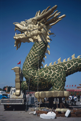 The dragon comes to Tiananmen Square