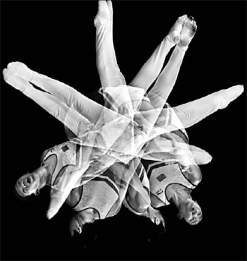 Bouncing toward Beijing on trampoline