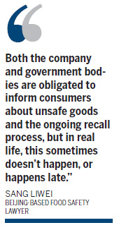 Public not warned of tainted oil