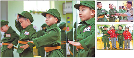 Kindergarten kids get to act up in class