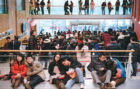 Lining up for a lifetime of love