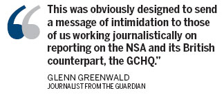 Greenwald's partner detained for 9 hours