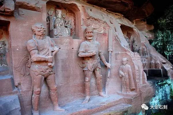 Statues of clairvoyance and clairaudience uncovered in Dazu Rock Carvings