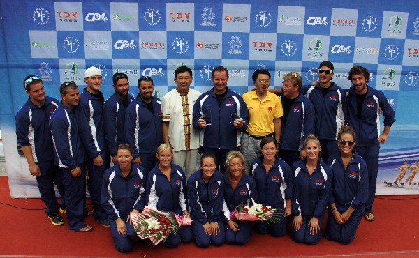 中美澳藝術(shù)滑水對抗賽彭水站美國奪冠中國獲亞軍