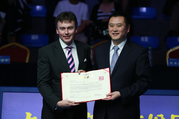 古井貢酒2014斯諾克?？谑澜绻_賽閉幕，墨菲奪冠斬獲8.5萬英鎊獎(jiǎng)金