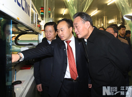 吳邦國(guó)在江蘇調(diào)研