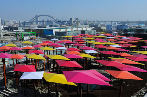 世博展館進入最后裝飾布展階段