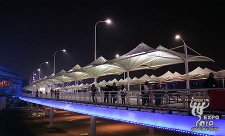 世博會(huì)DE片區(qū)整體亮燈 浦江西岸喜添燈光新景