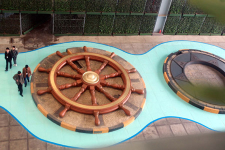 上海世博會(huì)中國(guó)船舶館布展完成