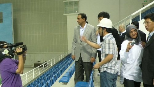 科威特體育代表團(tuán)參觀廣州亞運(yùn)場(chǎng)館