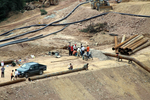 組圖：紫金礦業(yè)污水池再次滲漏汀江流域