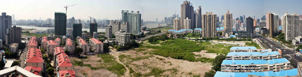 實(shí)拍上海新地王 樓面價(jià)超3.5萬破國內(nèi)紀(jì)錄(組圖)