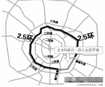 成都2.5環(huán)最后一段全面開建 明年將全部打通