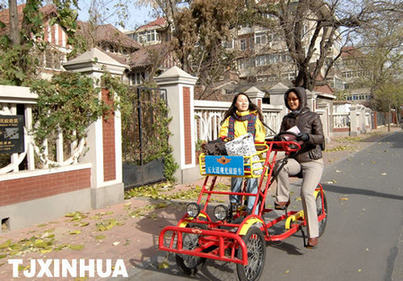 天津五大道觀光自行車添風(fēng)景