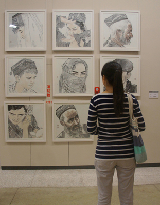 江蘇精品書畫展海南開幕 丹青水墨詮釋中國(guó)風(fēng)