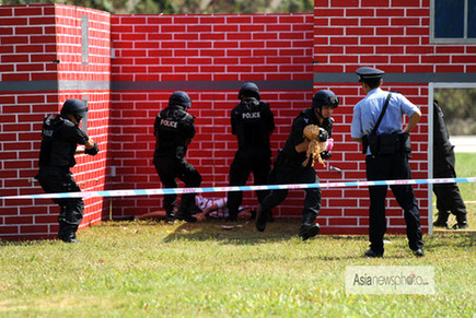 廣東省舉行公安特警應(yīng)急處突演練