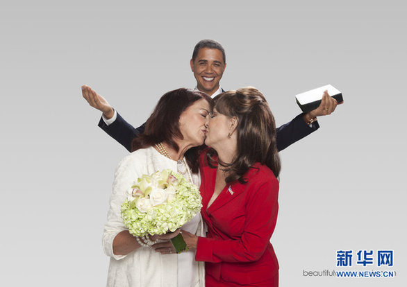 美社交網(wǎng)站惡搞奧巴馬 宣傳同性婚姻