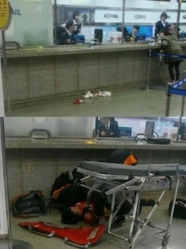 韓國(guó)一名男子在地鐵站自宮 稱不想生孩子(圖)