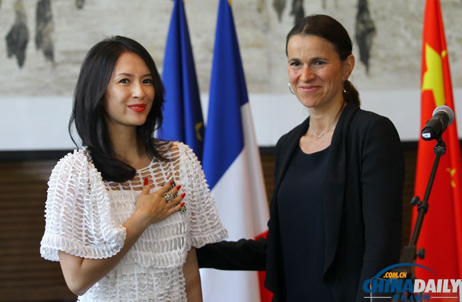 章子怡、劉燁獲頒法國藝術(shù)與文學(xué)騎士勛章