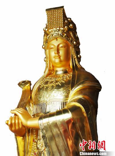 兩岸共鑄全球最大最重純金媽祖像