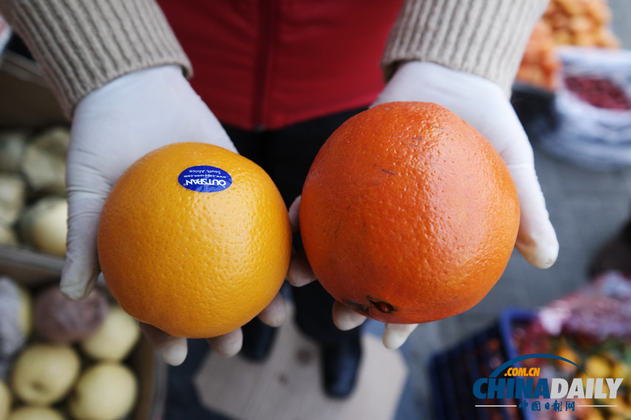 “催熟染色”臍橙驚擾水果市場