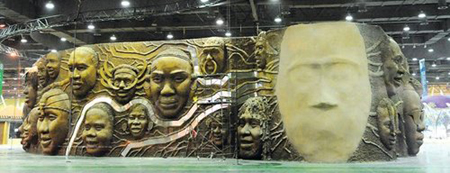 非洲館“笑臉”迎人 可見(jiàn)人類最早祖先[圖]