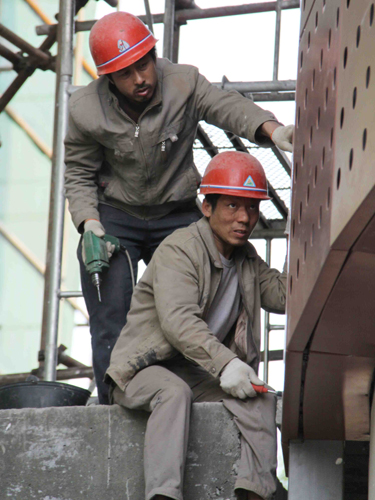 影像特寫(xiě)：福建援建彭州施工者表情