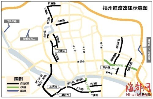福州28條市政道路下半年改建 市民盼少折騰