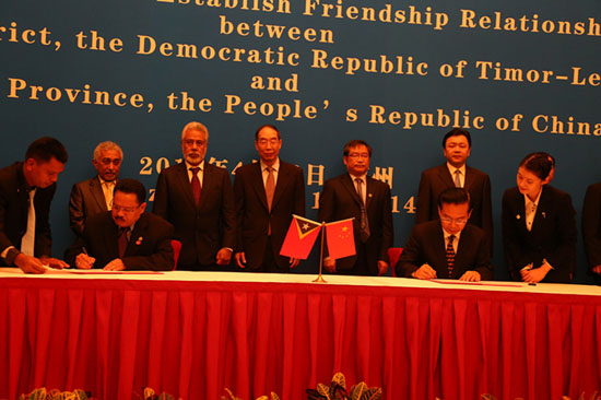 尤權(quán)：結(jié)合優(yōu)勢 推動?xùn)|帝汶與福建產(chǎn)業(yè)合作發(fā)展