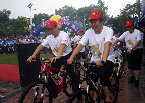 廣西興安縣自行車休閑綠道正式啟動