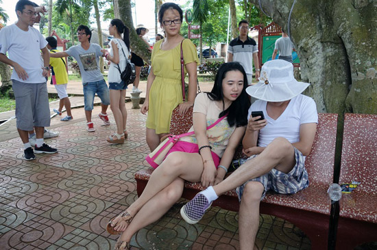 海口龍鱗村村民生活越過(guò)越紅火