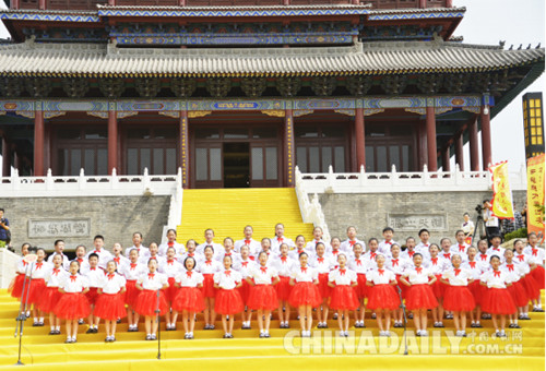 唐山遷安軒轅閣開閣 市民可免費(fèi)參觀