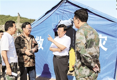 趙克志：大力弘揚抗震精神 全力做好受災群眾安置和災后重建工作