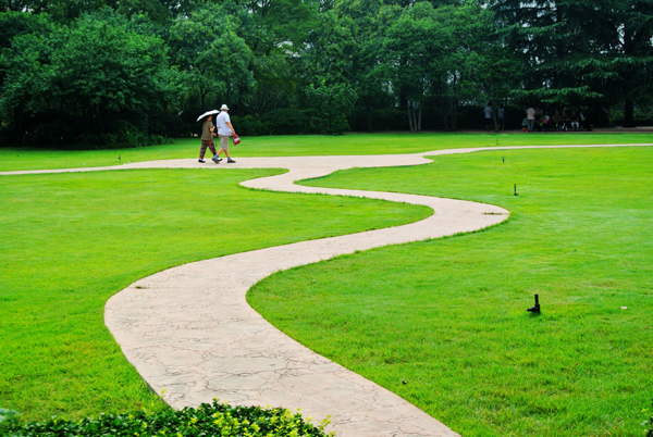 鄭州秋高氣爽 市民游園感受美景