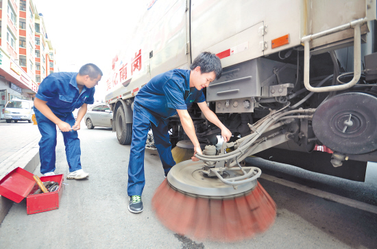 環(huán)衛(wèi)車享受“保姆式”維修養(yǎng)護(hù)