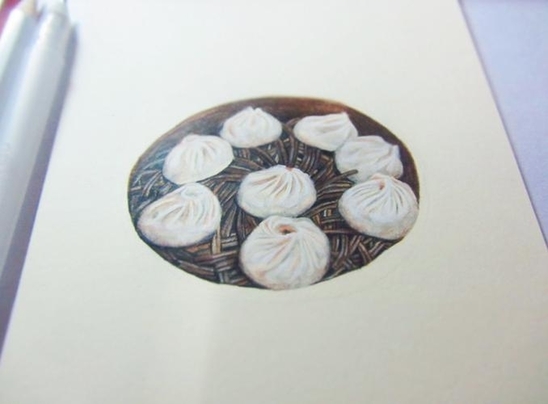 武漢理工大女生手繪美食走紅網(wǎng)絡(luò) 被稱文藝范吃貨