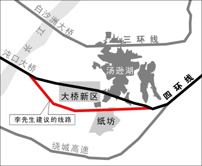 市民追問四環(huán)線能否繞開一個湖帶動一座城