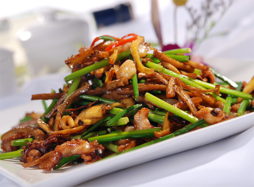 長(zhǎng)春開元名都“全菌宴”之茶菇小炒皇