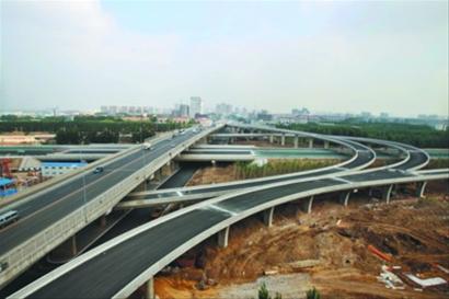 “最復(fù)雜”立交橋即將完工