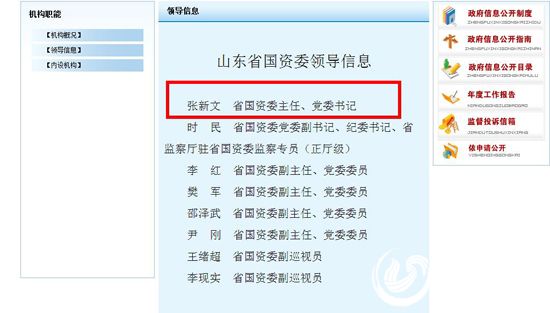 兗礦集團原董事長張新文任山東省國資委主任