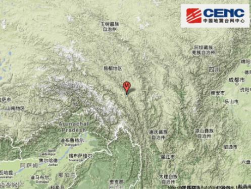 西藏昌都地區(qū)發(fā)生6.1級(jí)地震 暫無人員傷亡信息