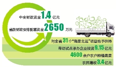 云南“南菜北運(yùn)”千萬(wàn)噸 促農(nóng)增收3.4億元