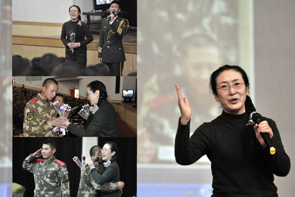 云南:“好軍嫂”吳曉燕為武警新訓(xùn)官兵作輔導(dǎo)